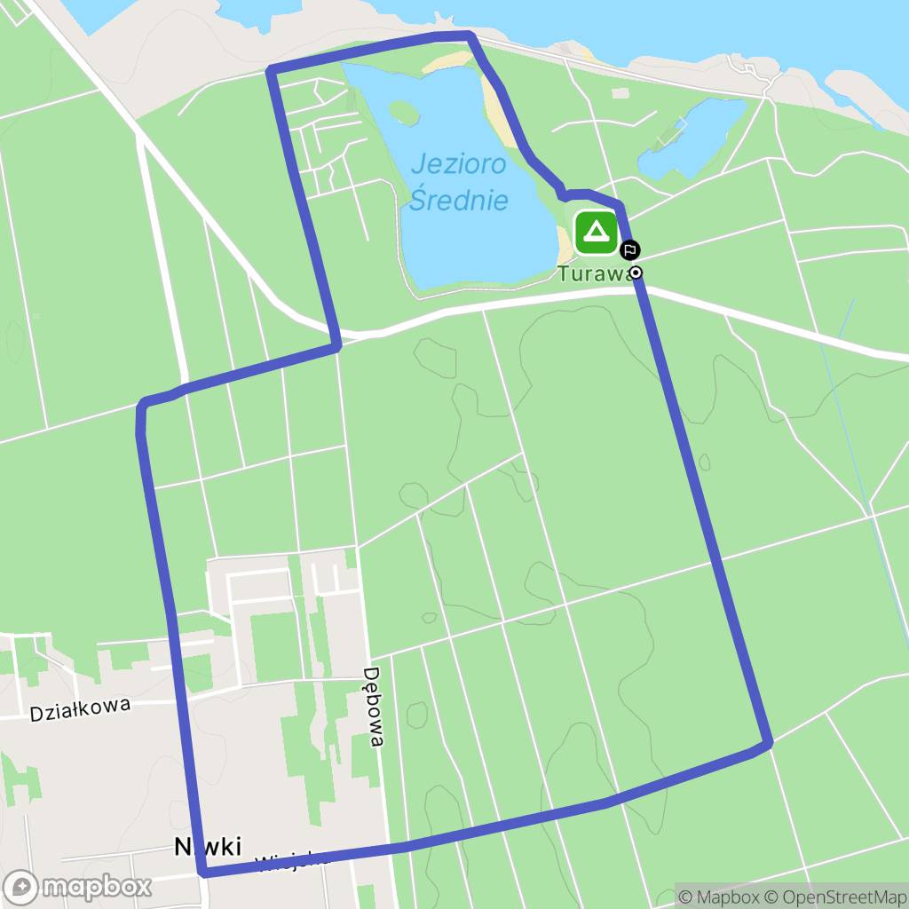 Turawa: mapa trasy - Poland