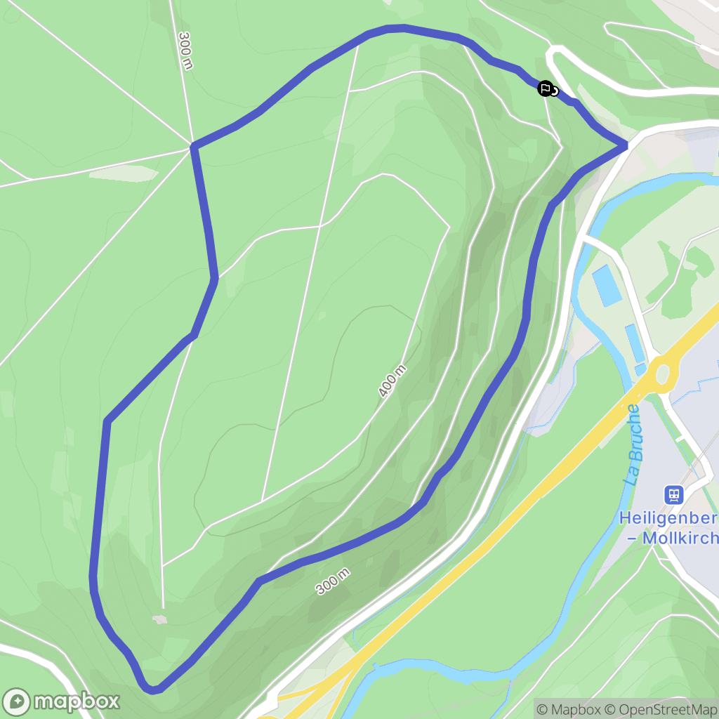 Heiligenberg : carte du parcours de randonnée - France