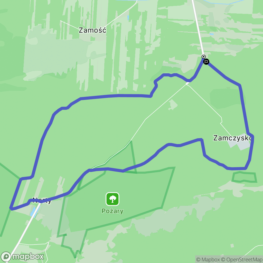 Górki: mapa trasy - Poland
