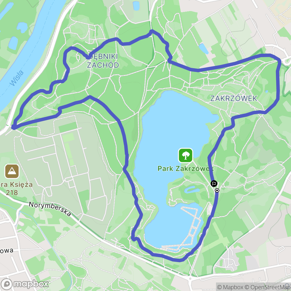 Kraków: mapa trasy - Poland