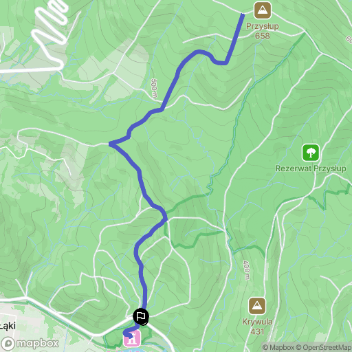 Manasterzec: mapa trasy - Poland