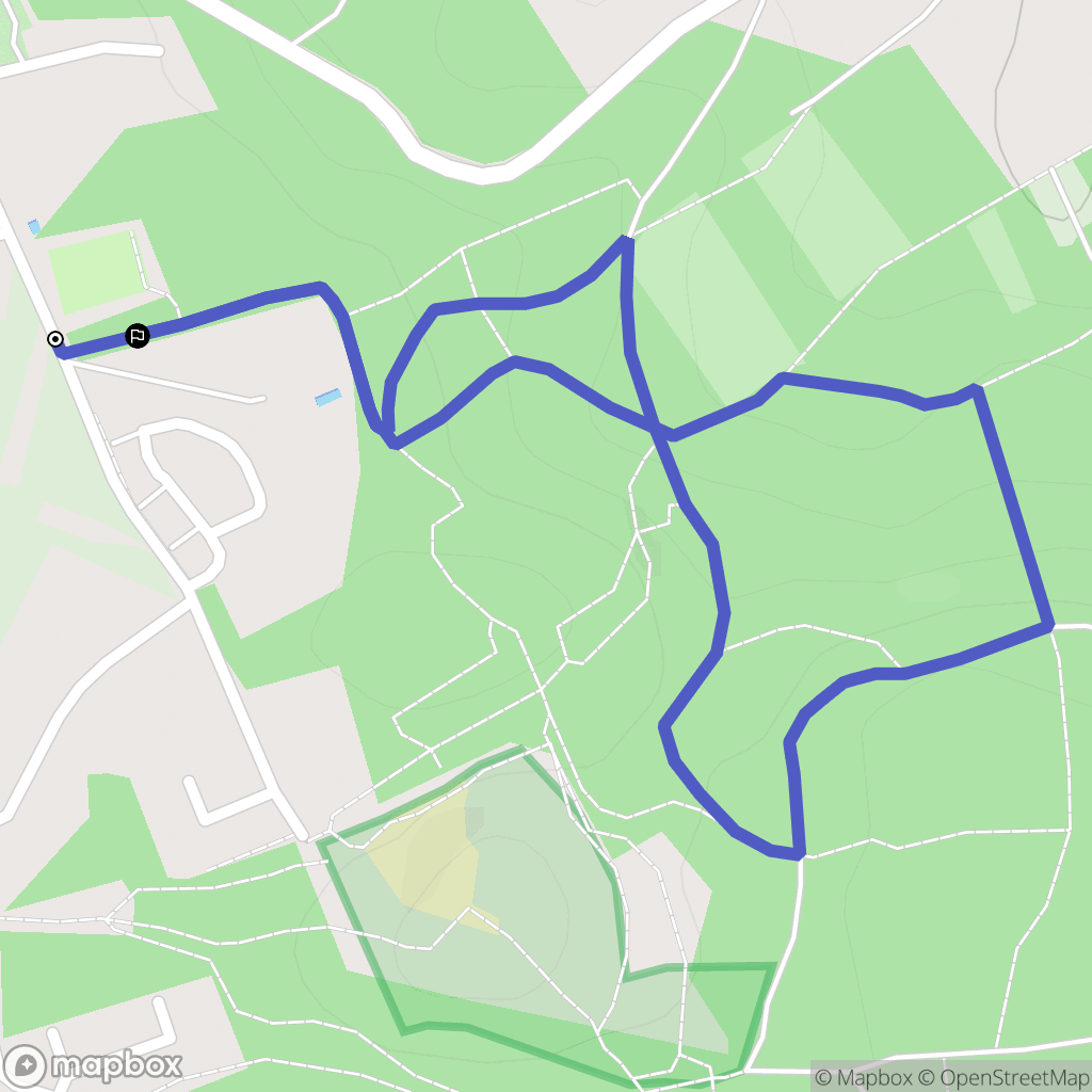 Villejust : carte du parcours de randonnée - France