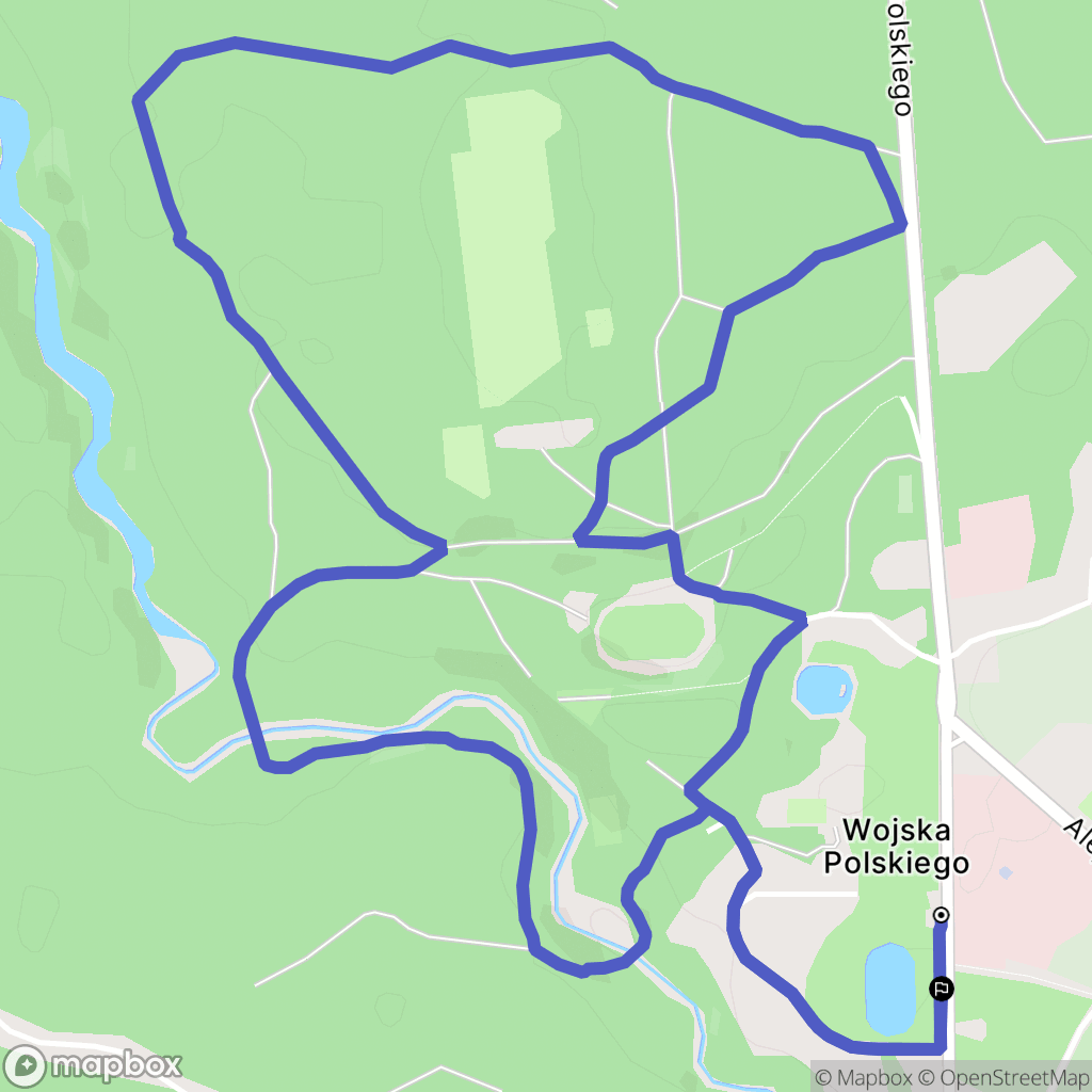 Olsztyn: mapa trasy - Poland