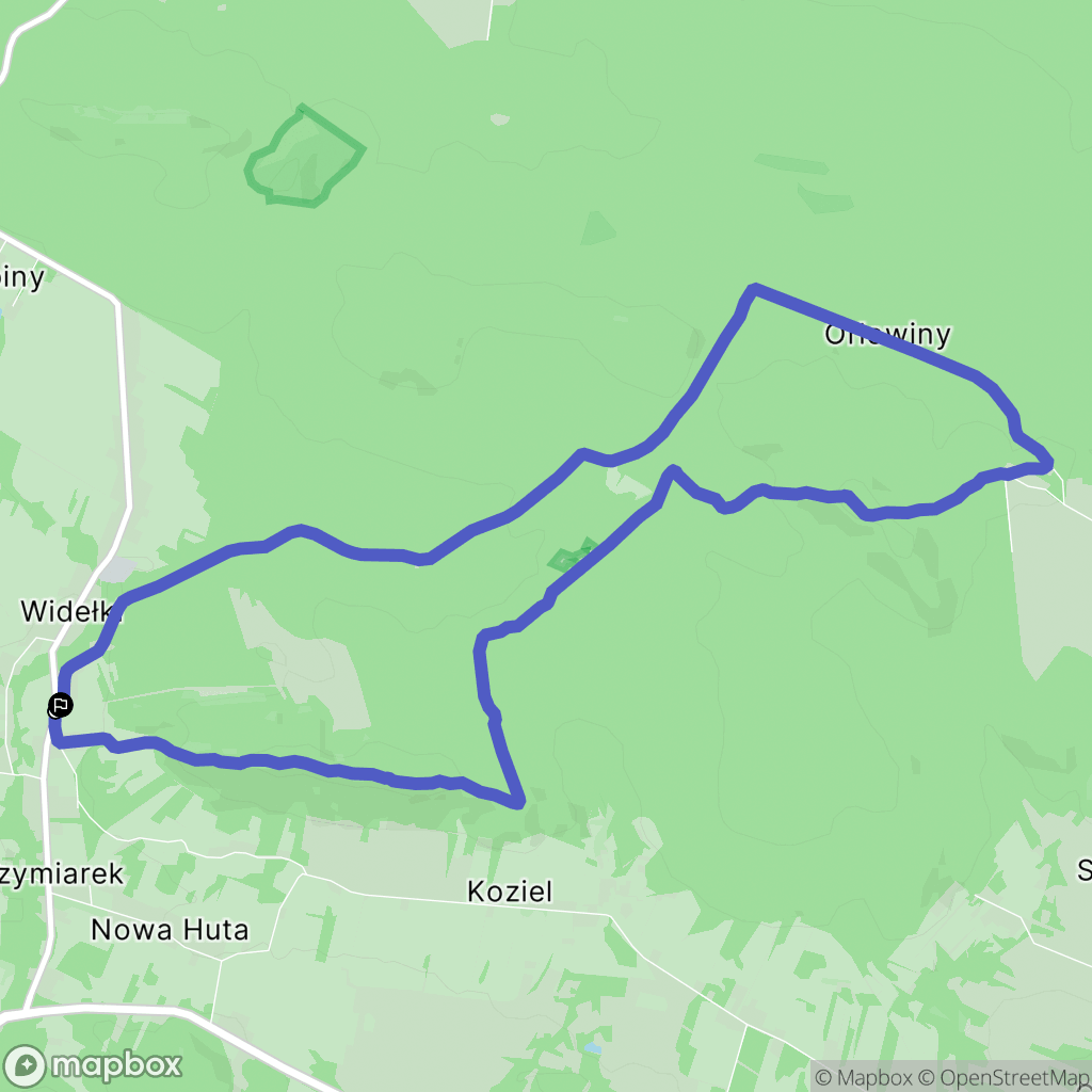 Nowa Huta: mapa trasy - Poland