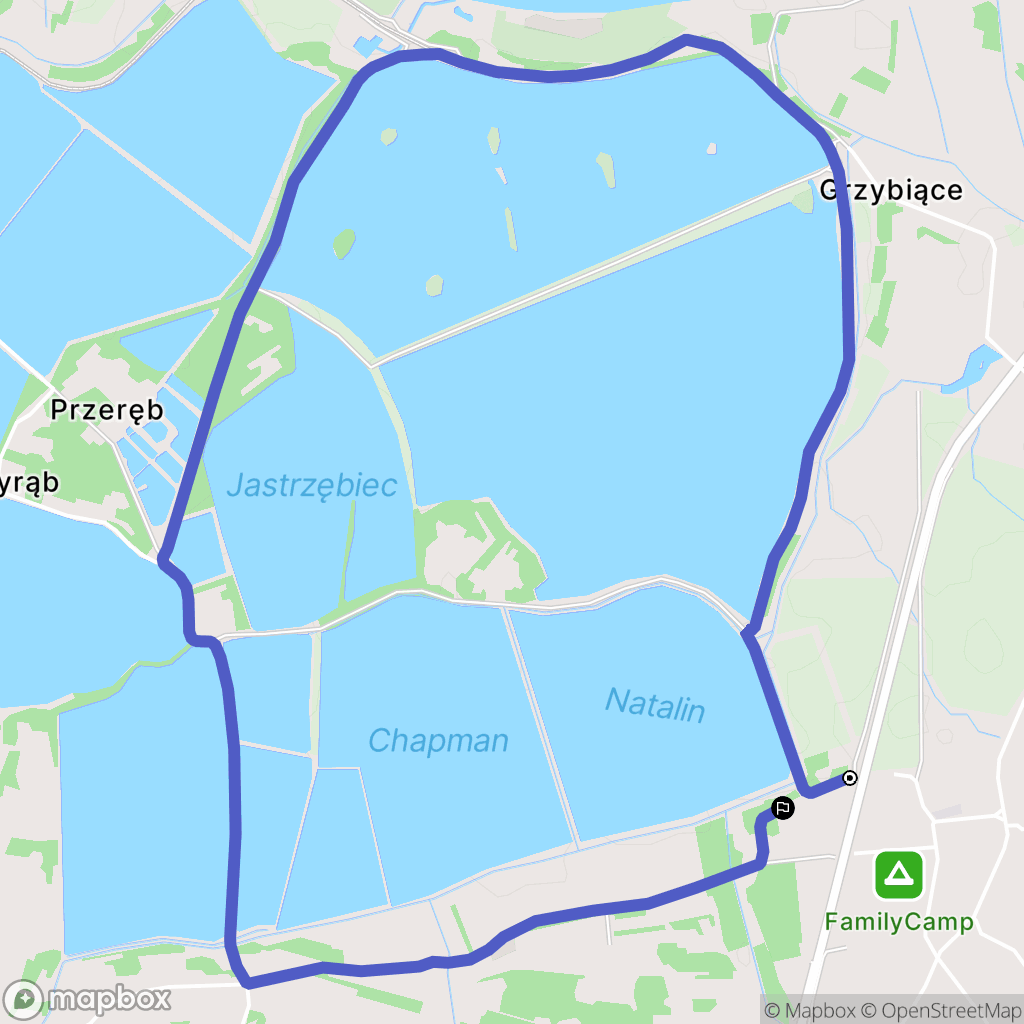Podolsze: mapa trasy - Poland