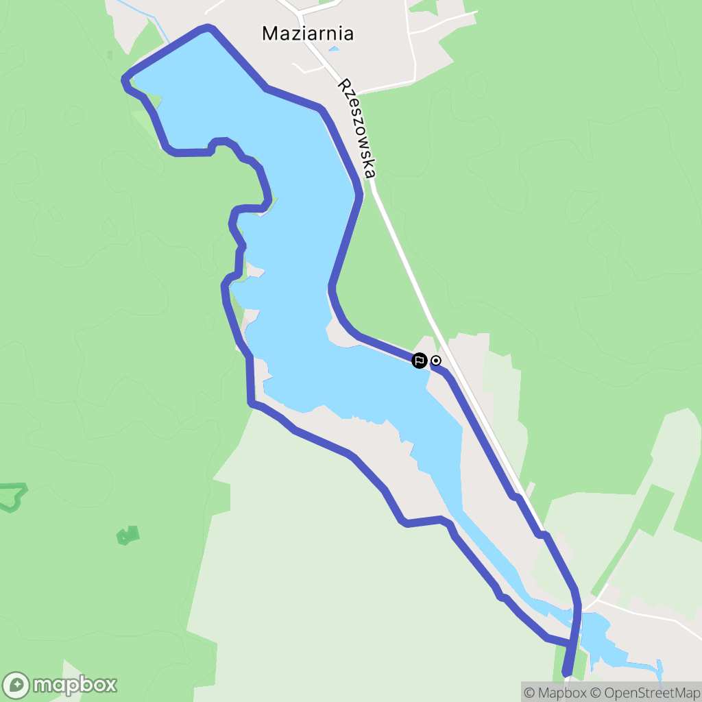 Wola Raniżowska: mapa trasy - Poland