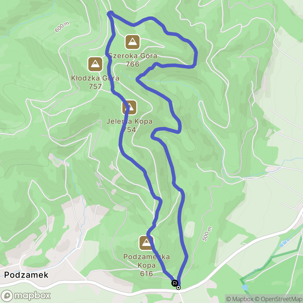 Podzamek: mapa trasy - Poland