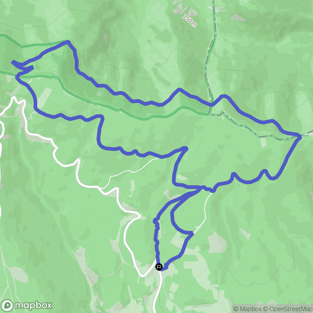 Aurel : carte du parcours de randonnée - France