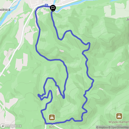 Bardo: mapa trasy - Poland