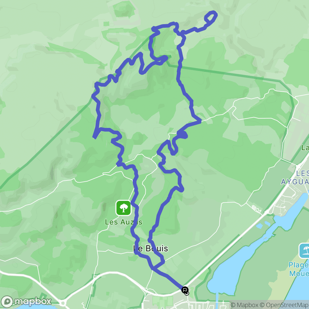 Gruissan : carte du parcours de randonnée - France