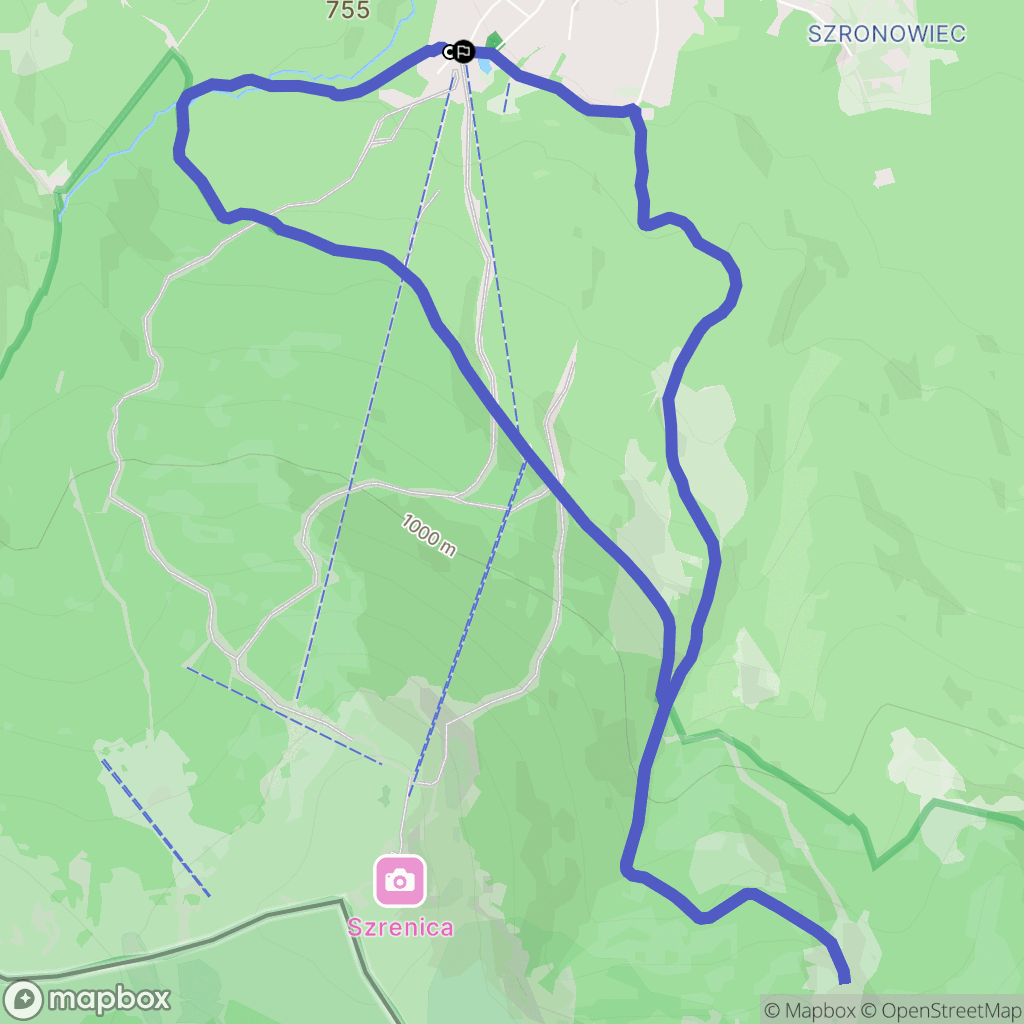 Szklarska Poręba: mapa trasy - Poland