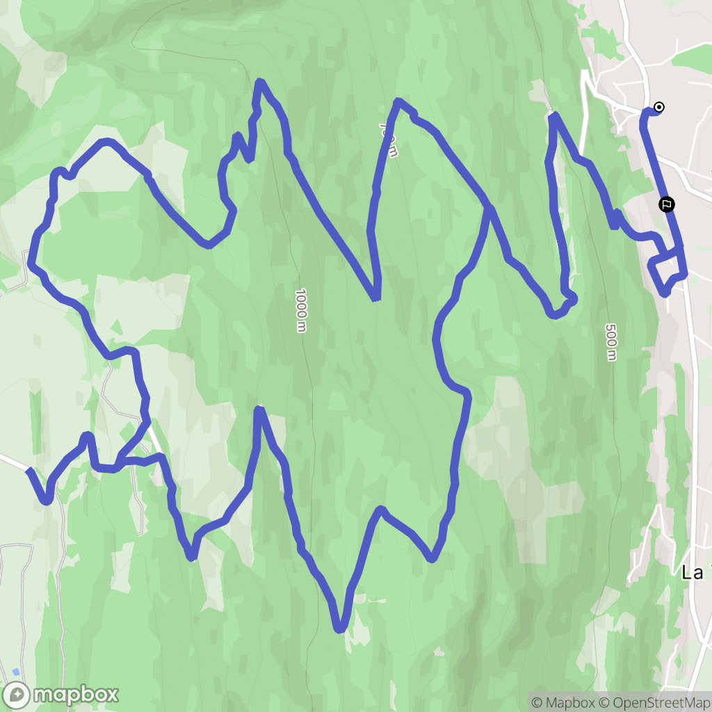 Corbonod : carte du parcours de randonnée - France