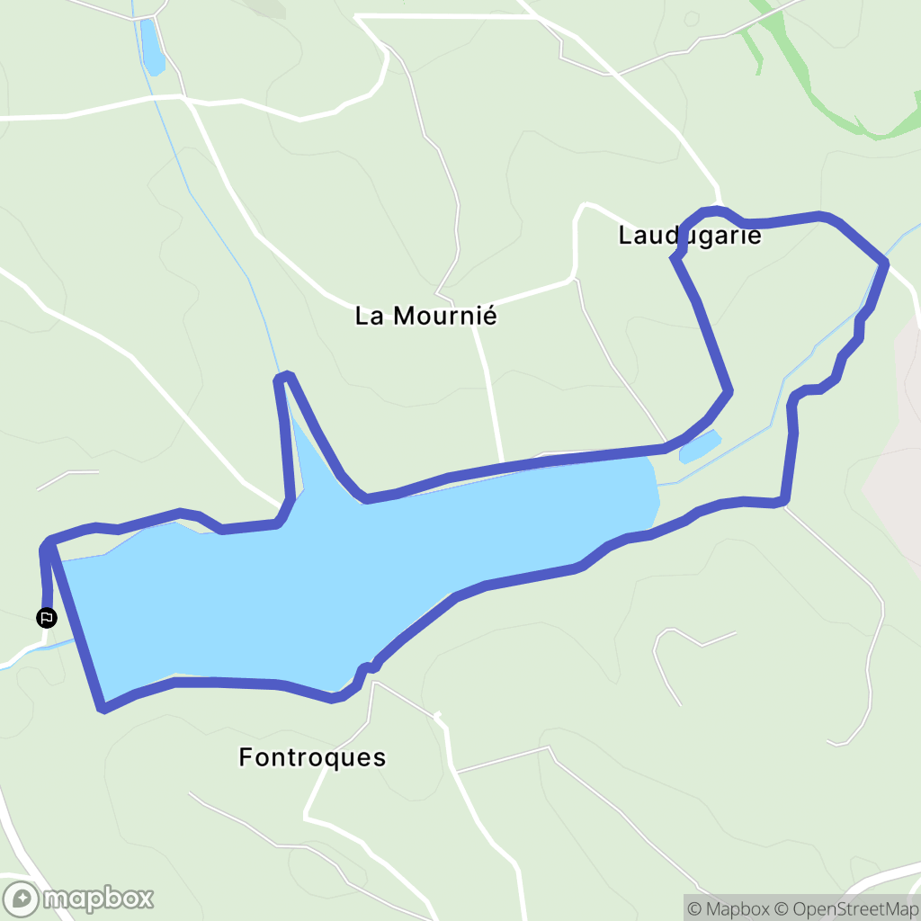Mailhoc : carte du parcours de randonnée - France