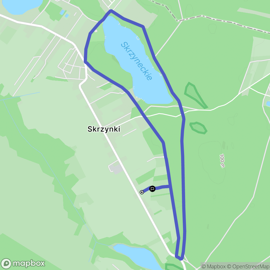 Skrzynki: mapa trasy - Poland