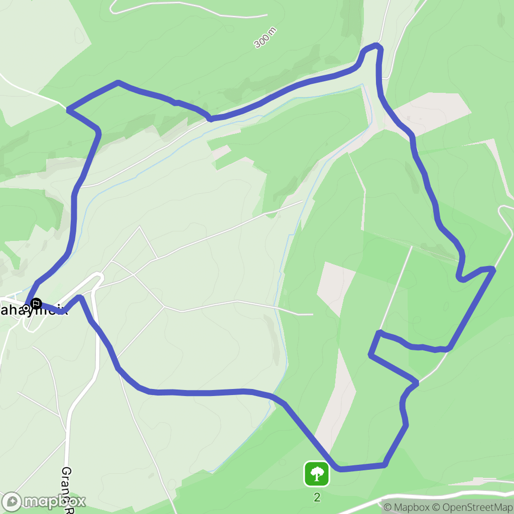 Lahaymeix : carte du parcours de randonnée - France