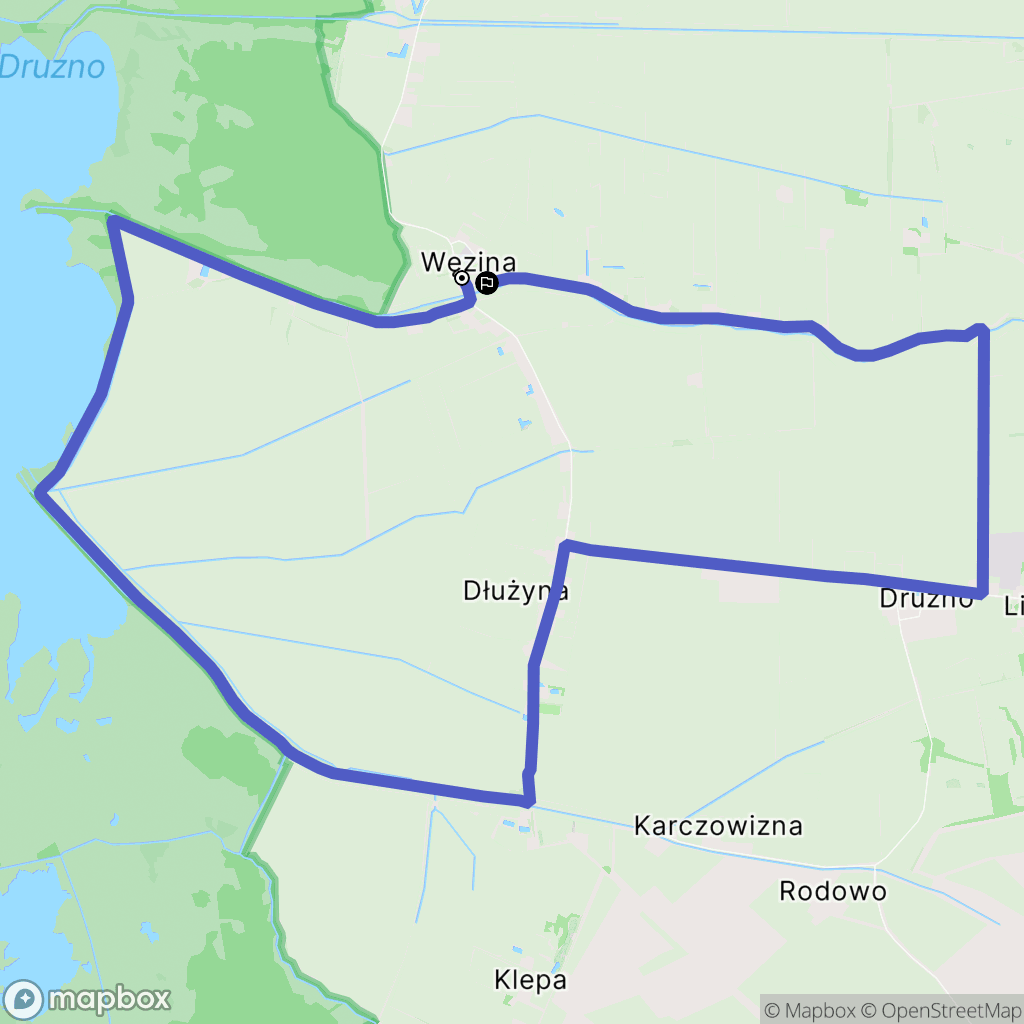 Węzina: mapa trasy - Poland