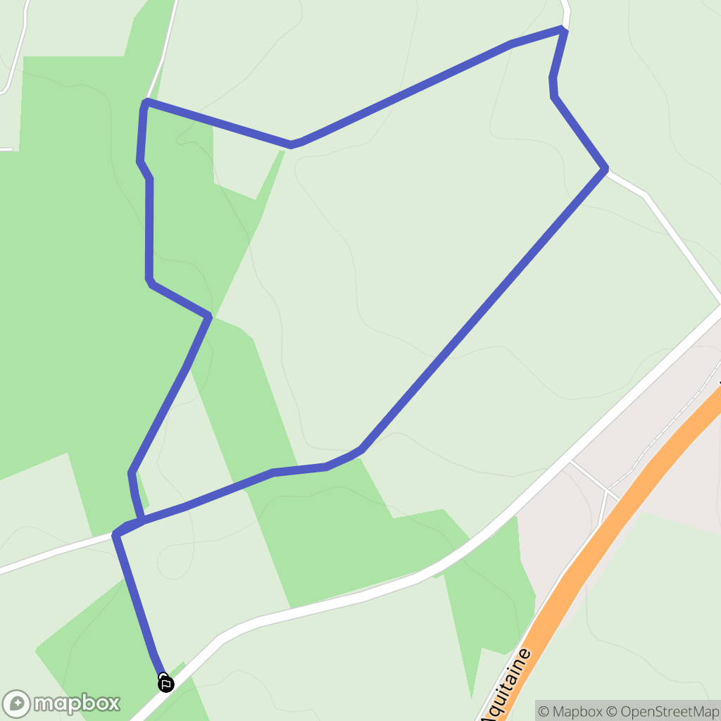 Mazeray : carte du parcours de randonnée - France