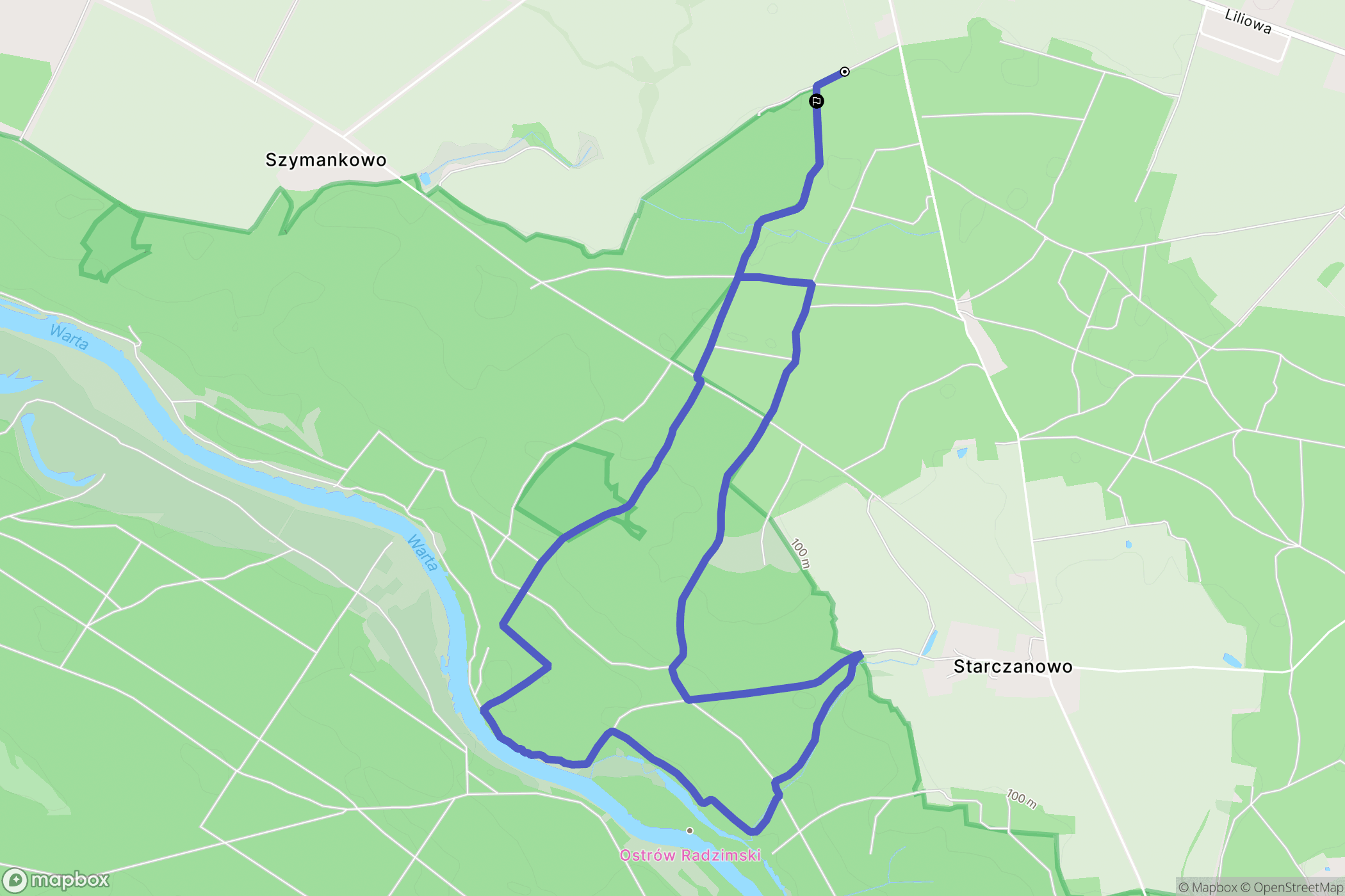 Uchorowo: mapa trasy - Poland