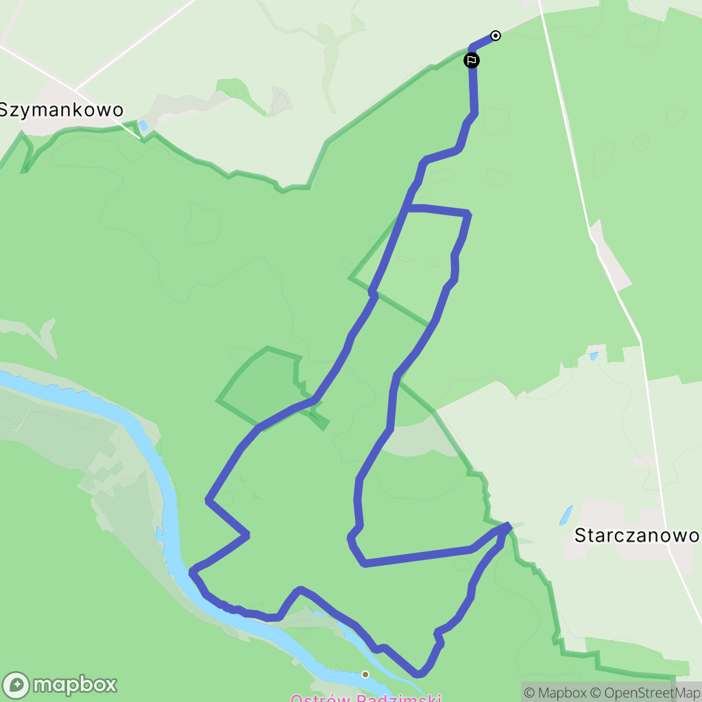 Uchorowo: mapa trasy - Poland