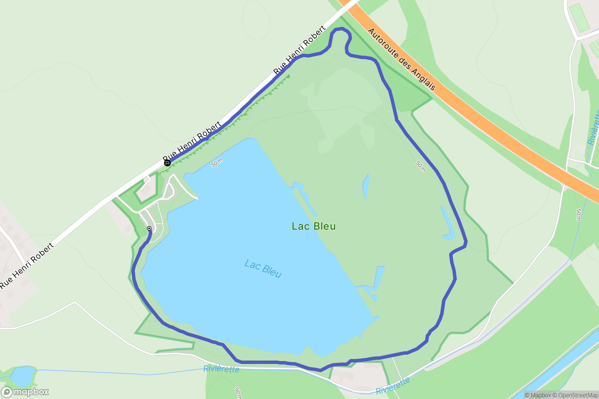 Rœux : carte du parcours de randonnée - France