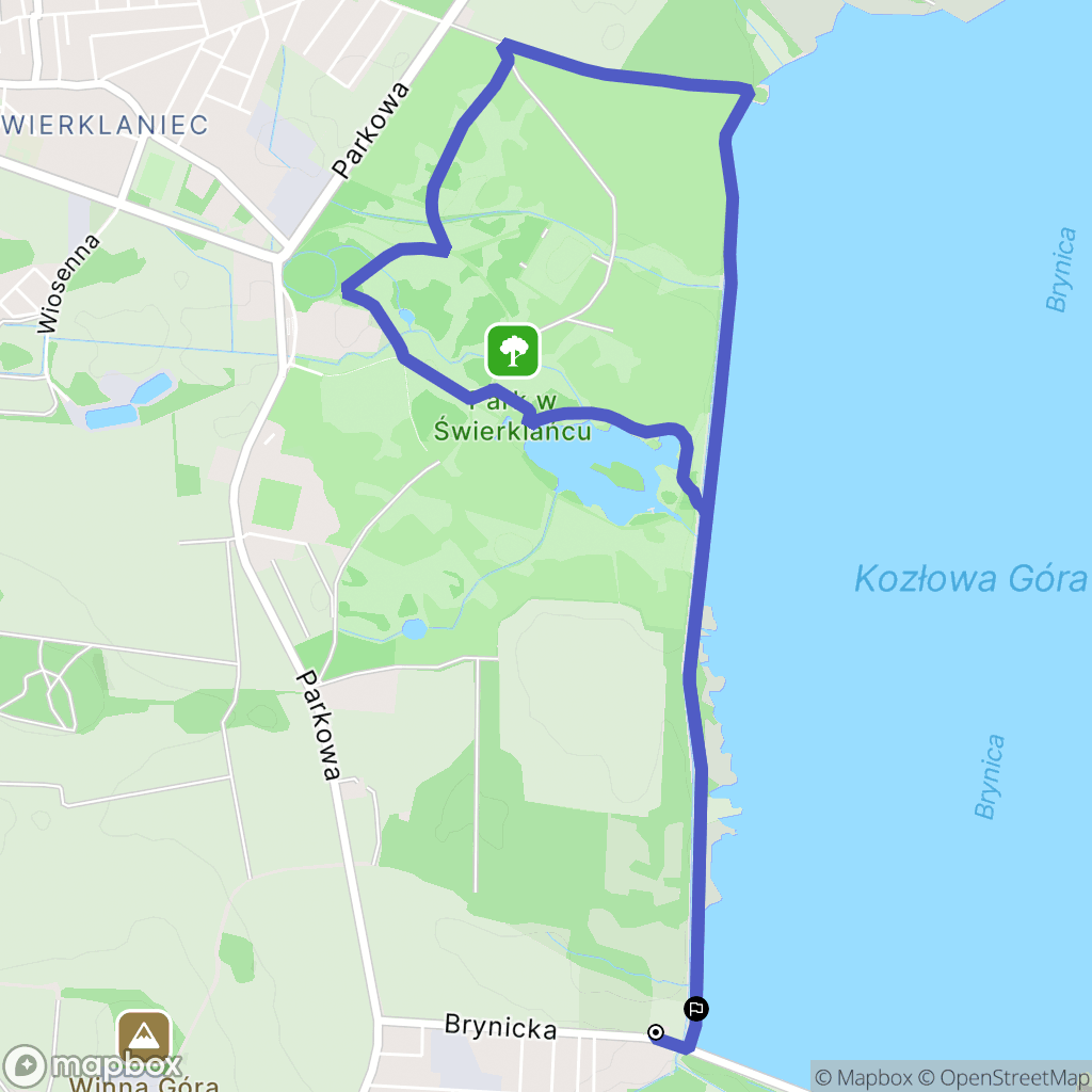 Piekary Śląskie: mapa trasy - Poland