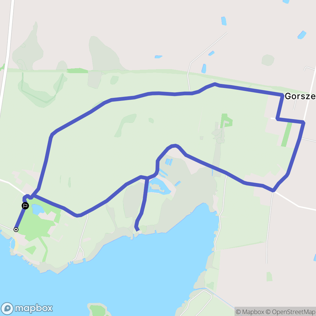 Komorowo: mapa trasy - Poland