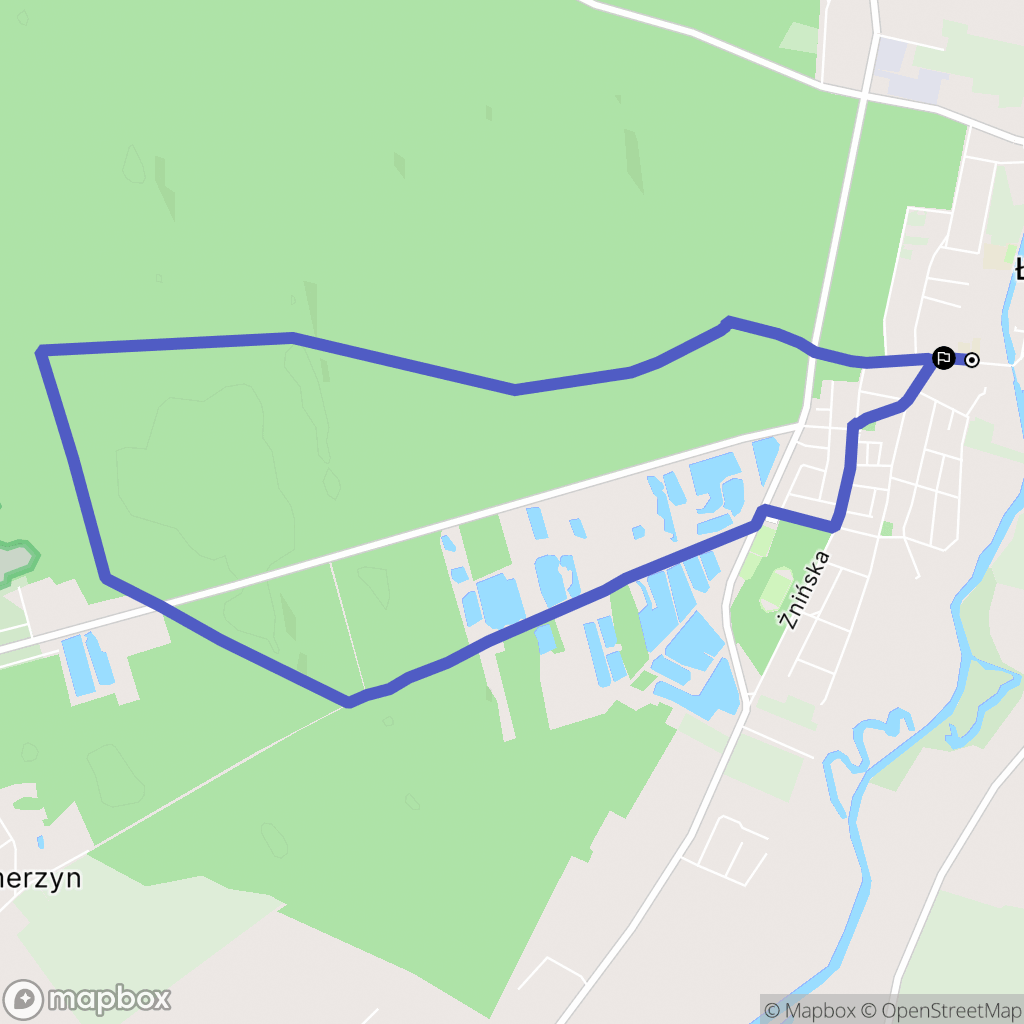 Łabiszyn: mapa trasy - Poland