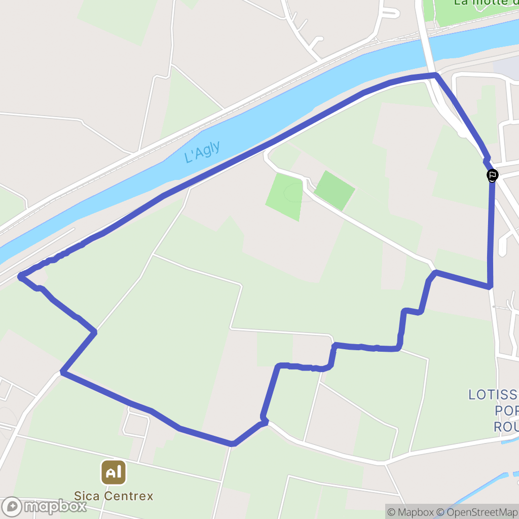 Torreilles : carte du parcours de randonnée - France