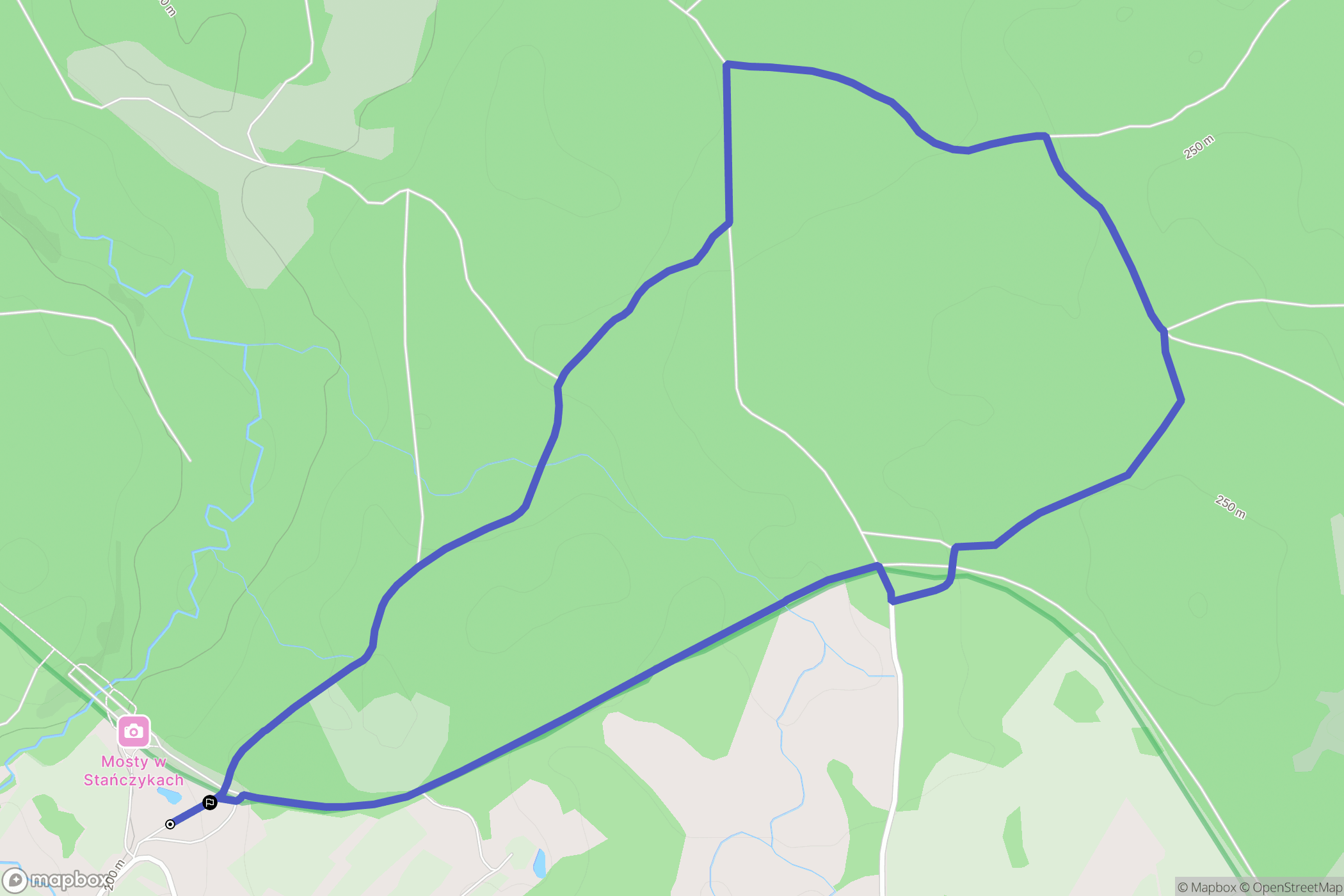 Stańczyki: mapa trasy - Poland