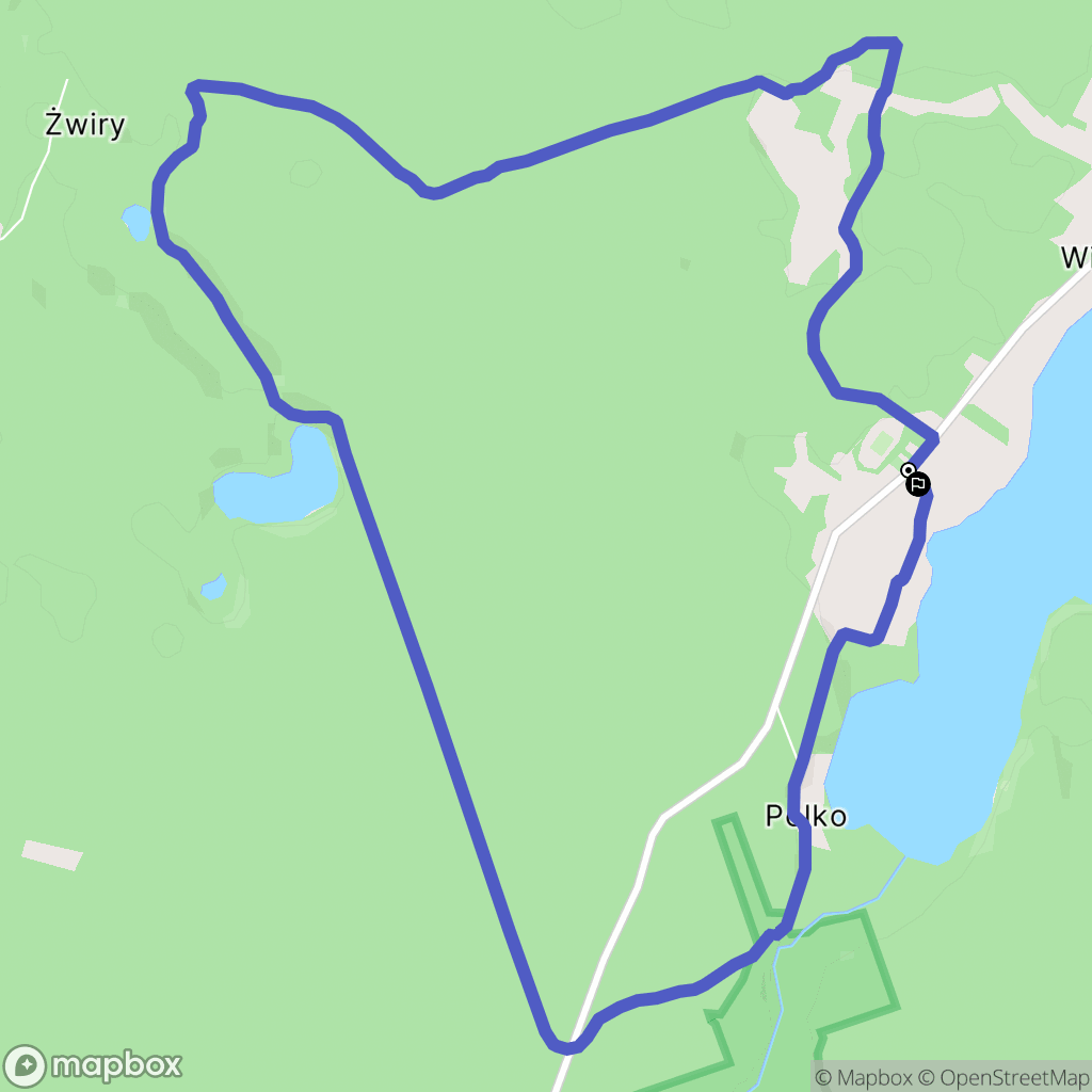Wikno: mapa trasy - Poland