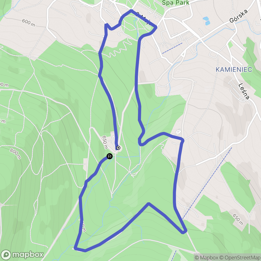 Świeradów-Zdrój: mapa trasy - Poland