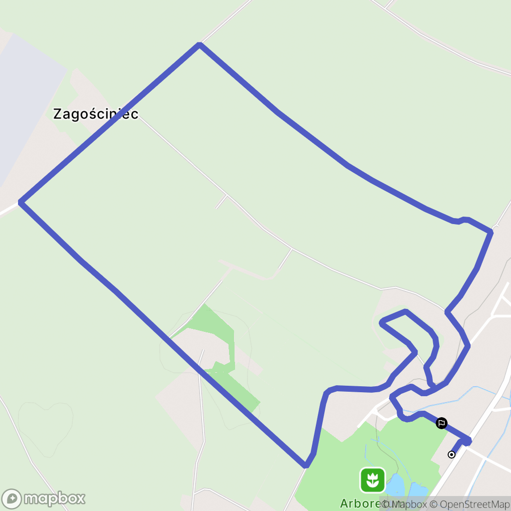 Bolestraszyce: mapa trasy - Poland