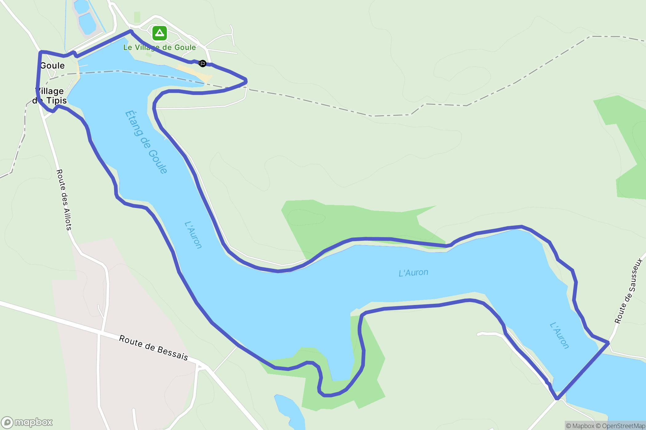 Bessais-le-Fromental : carte du parcours de randonnée - France