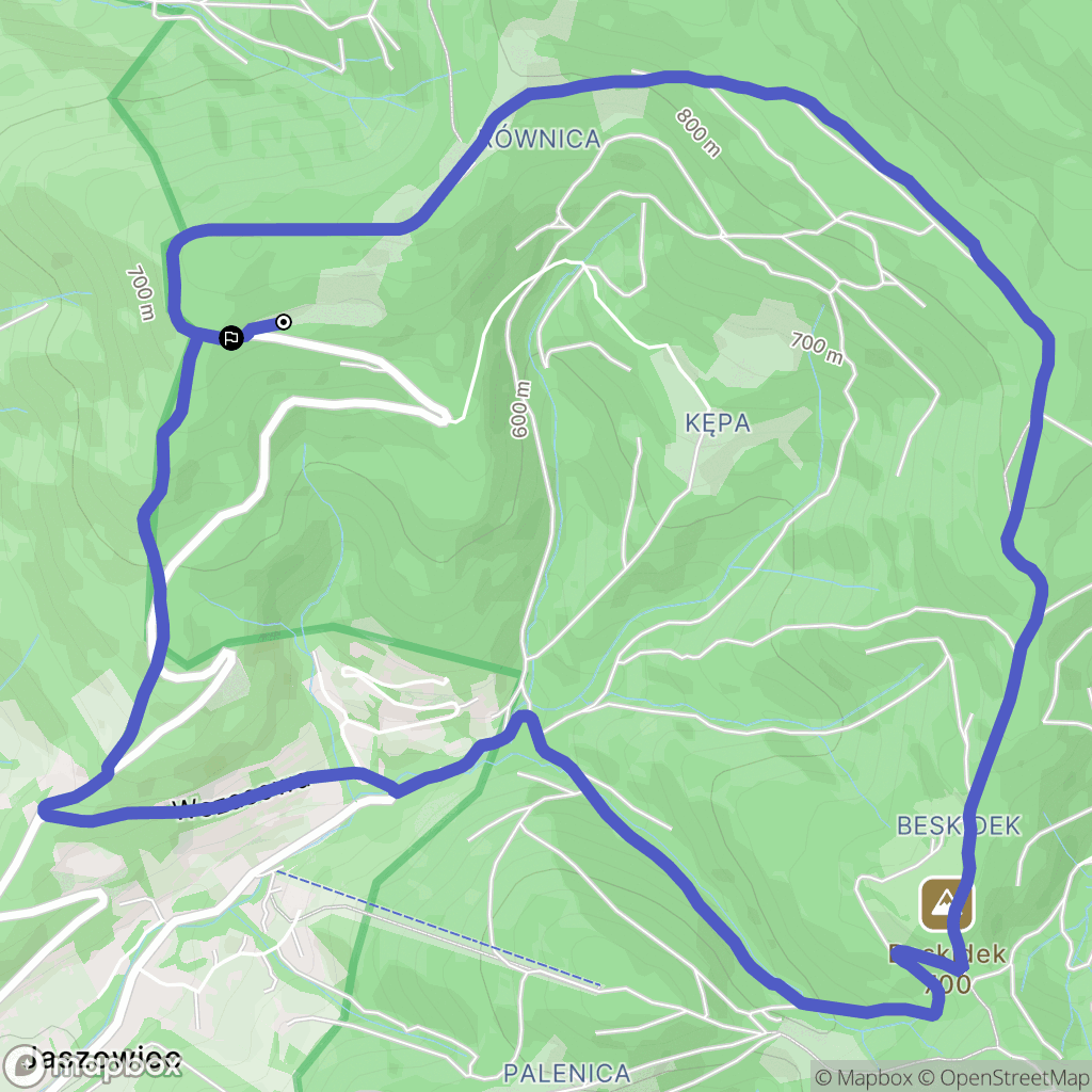 Ustroń: mapa trasy - Poland