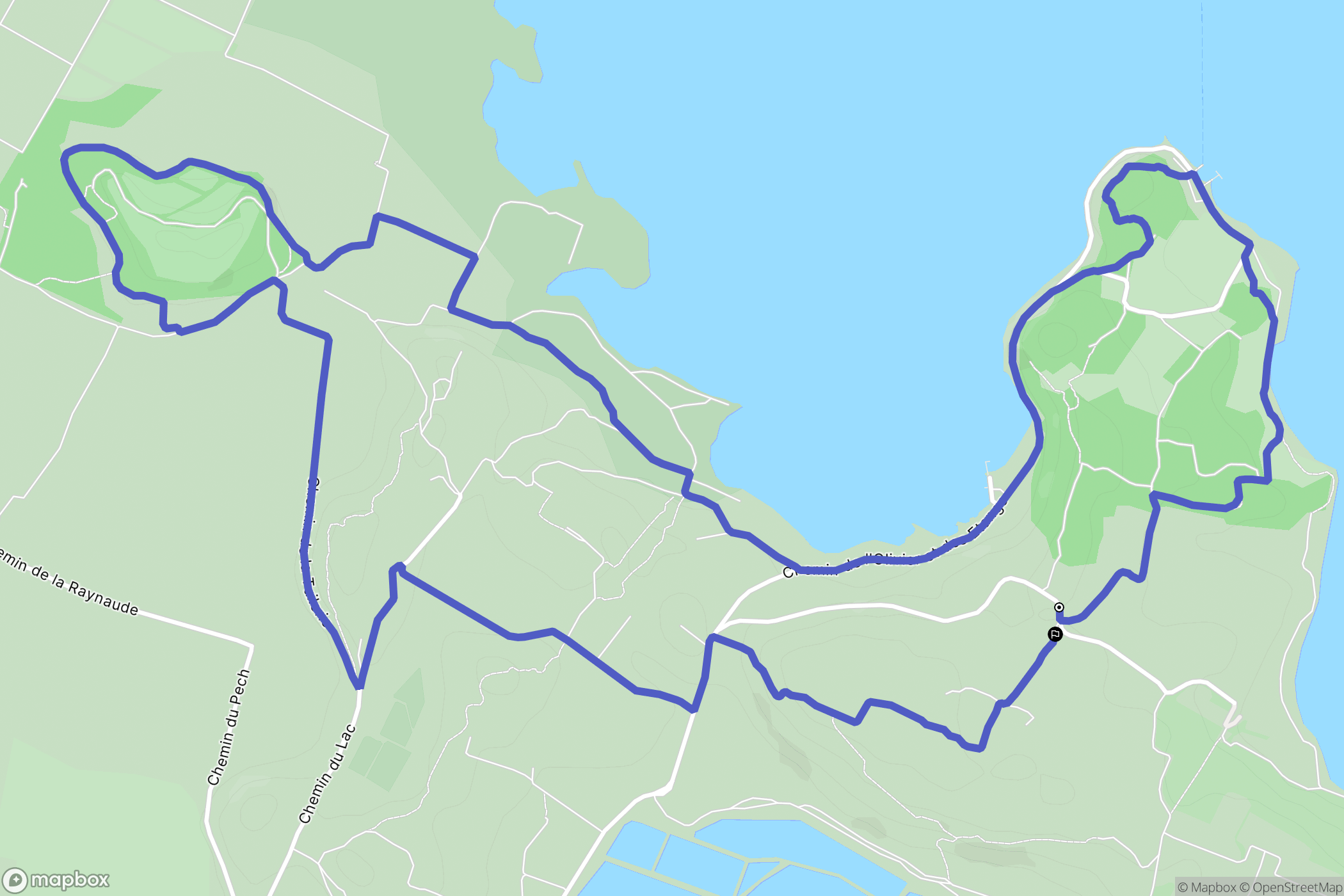 Sigean : carte du parcours de randonnée - France