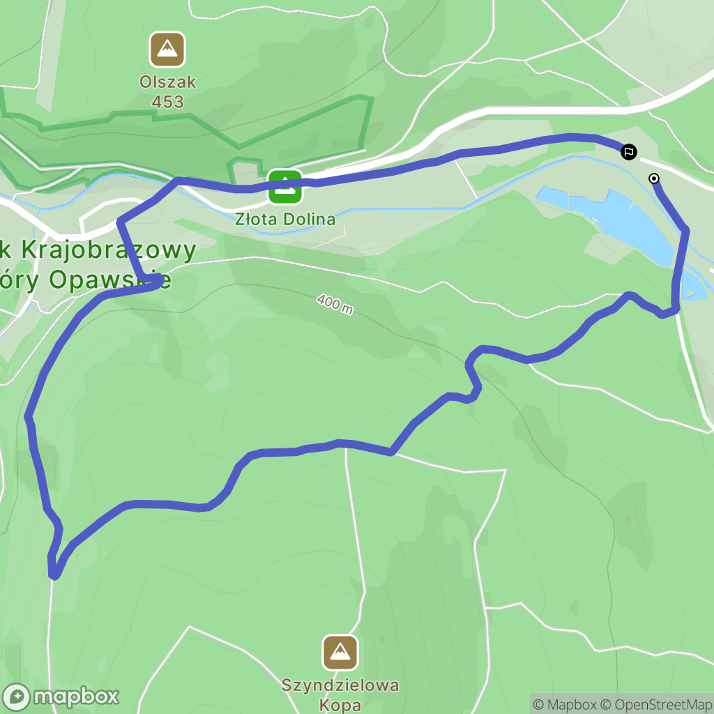 Pokrzywna: mapa trasy - Poland