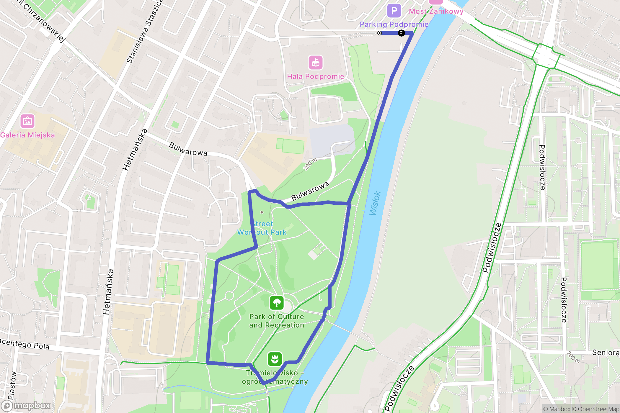 Rzeszów: mapa trasy - Poland