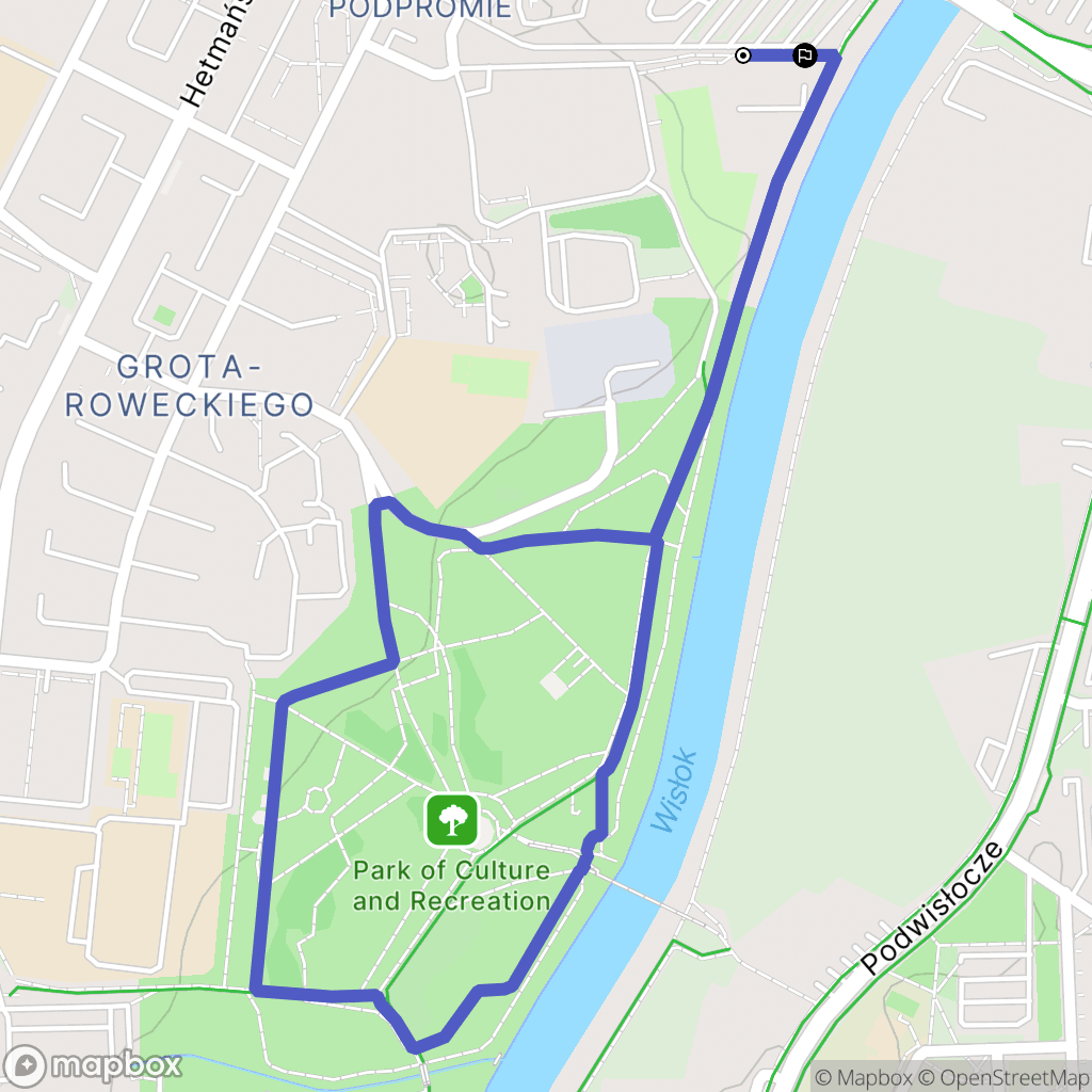 Rzeszów: mapa trasy - Poland
