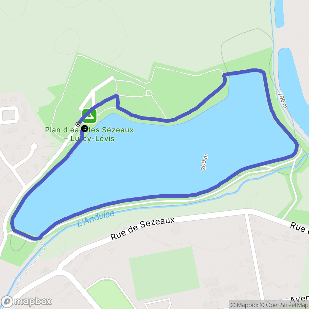 Lurcy-Lévis : carte du parcours de randonnée - France