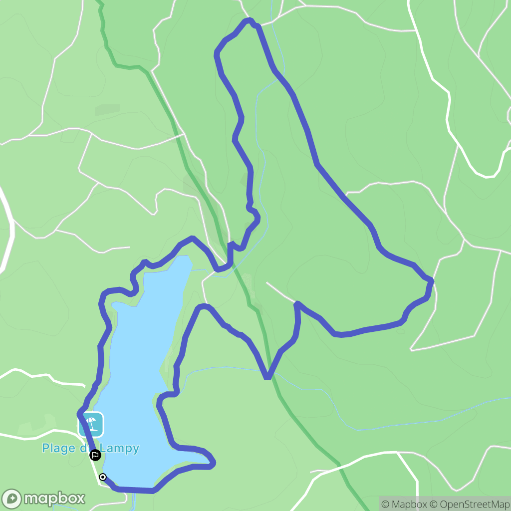 Saissac : carte du parcours de randonnée - France