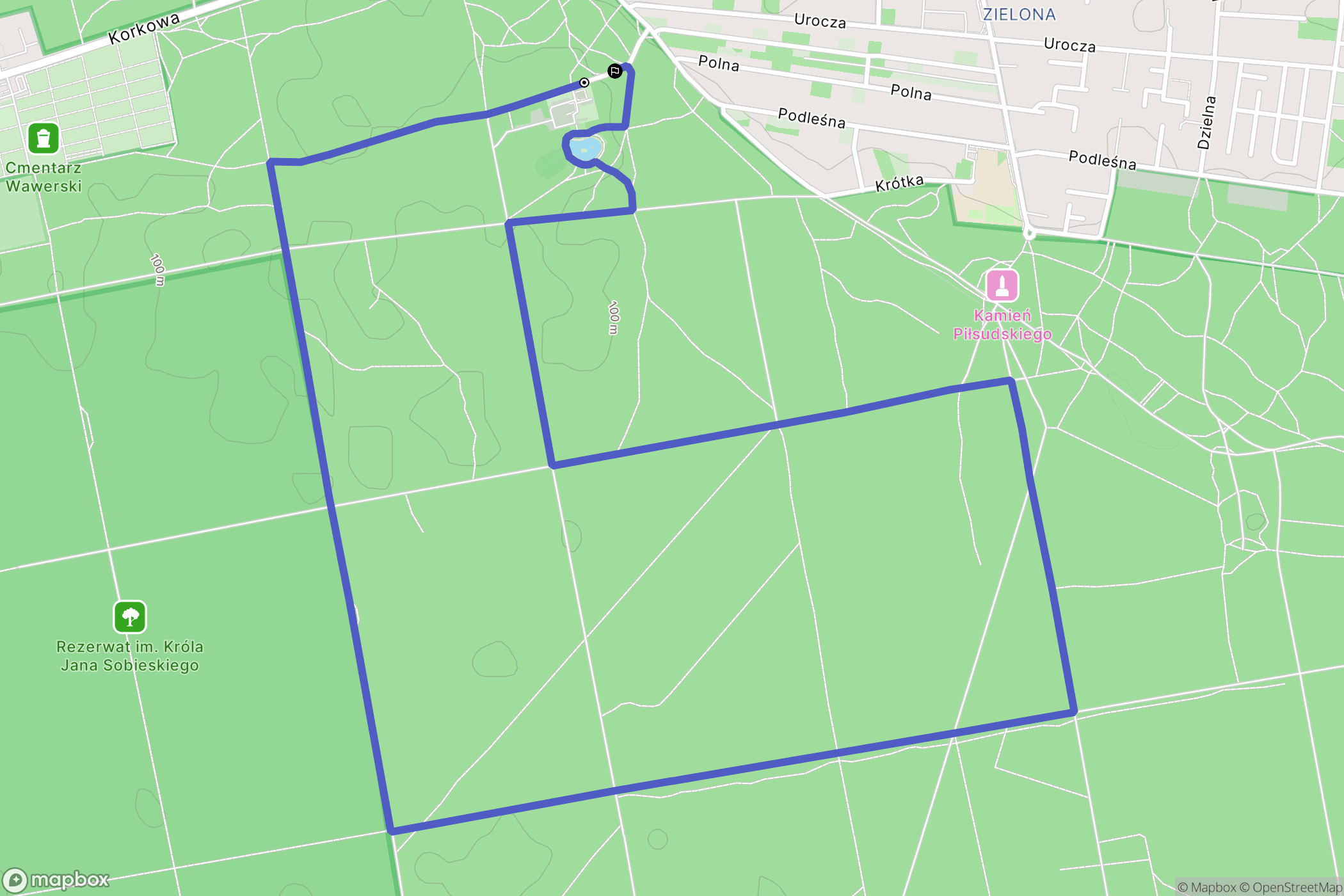 Warszawa: mapa trasy - Poland
