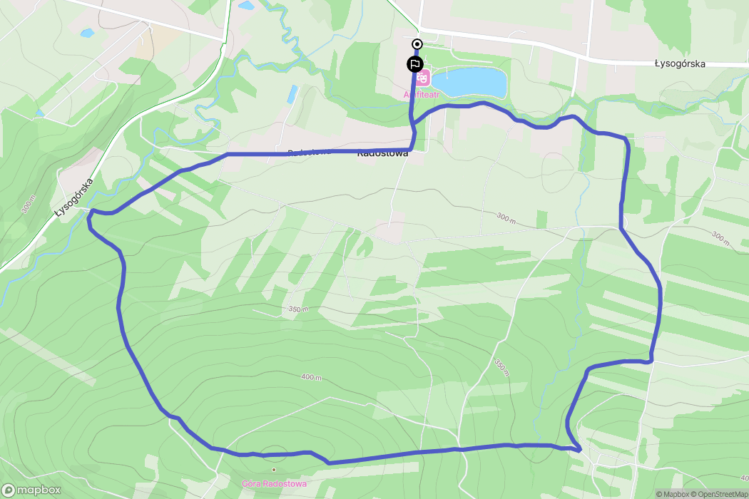 Ciekoty: mapa trasy - Poland