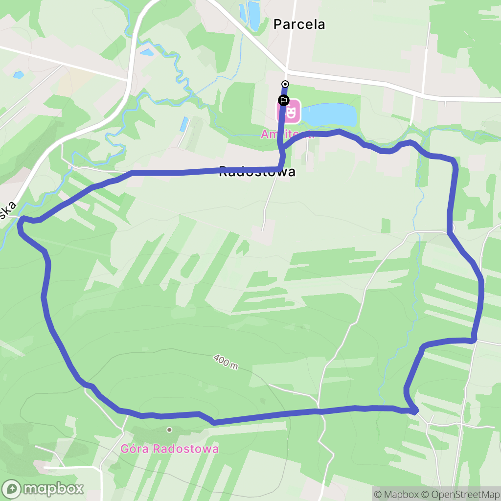 Ciekoty: mapa trasy - Poland