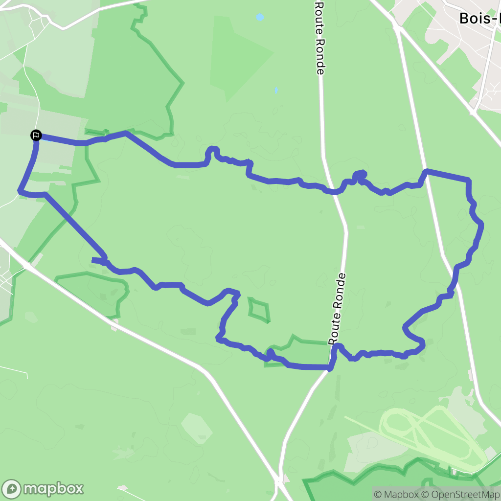 Chailly-en-Bière : carte du parcours de randonnée - France
