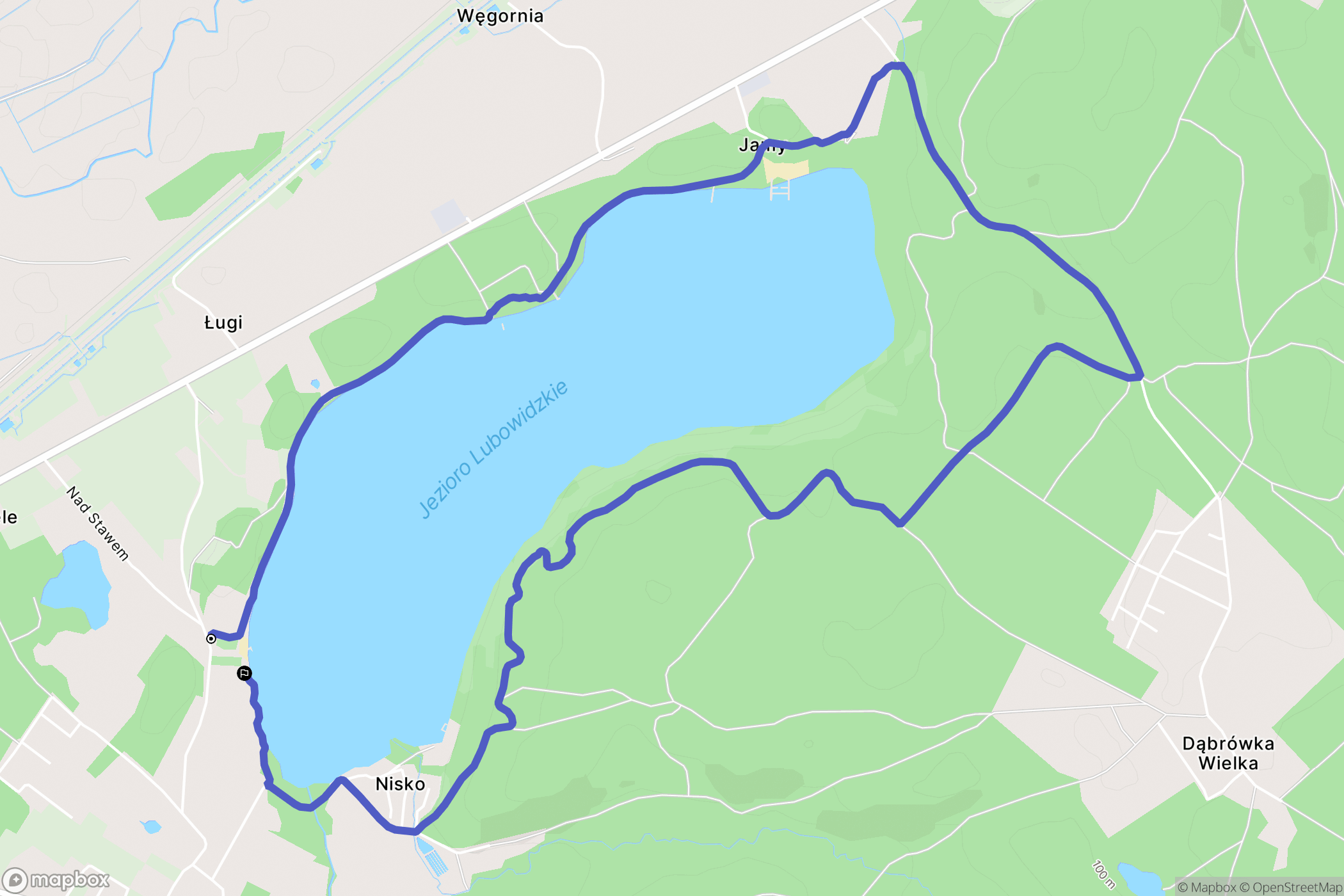 Lubowidz: mapa trasy - Poland