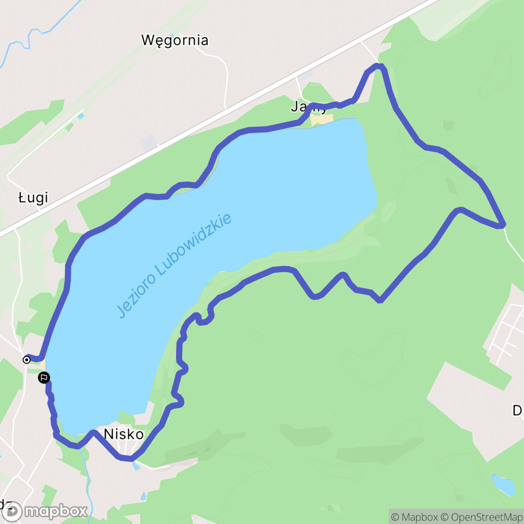 Lubowidz: mapa trasy - Poland