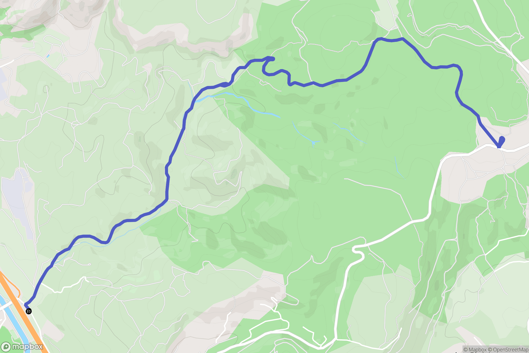 Salon-de-Provence : carte du parcours de randonnée - France