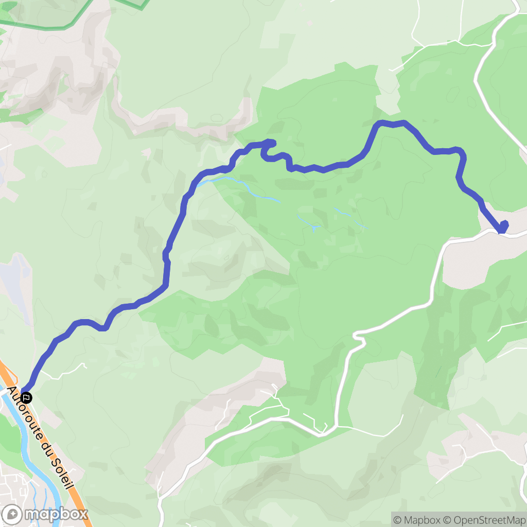 Salon-de-Provence : carte du parcours de randonnée - France