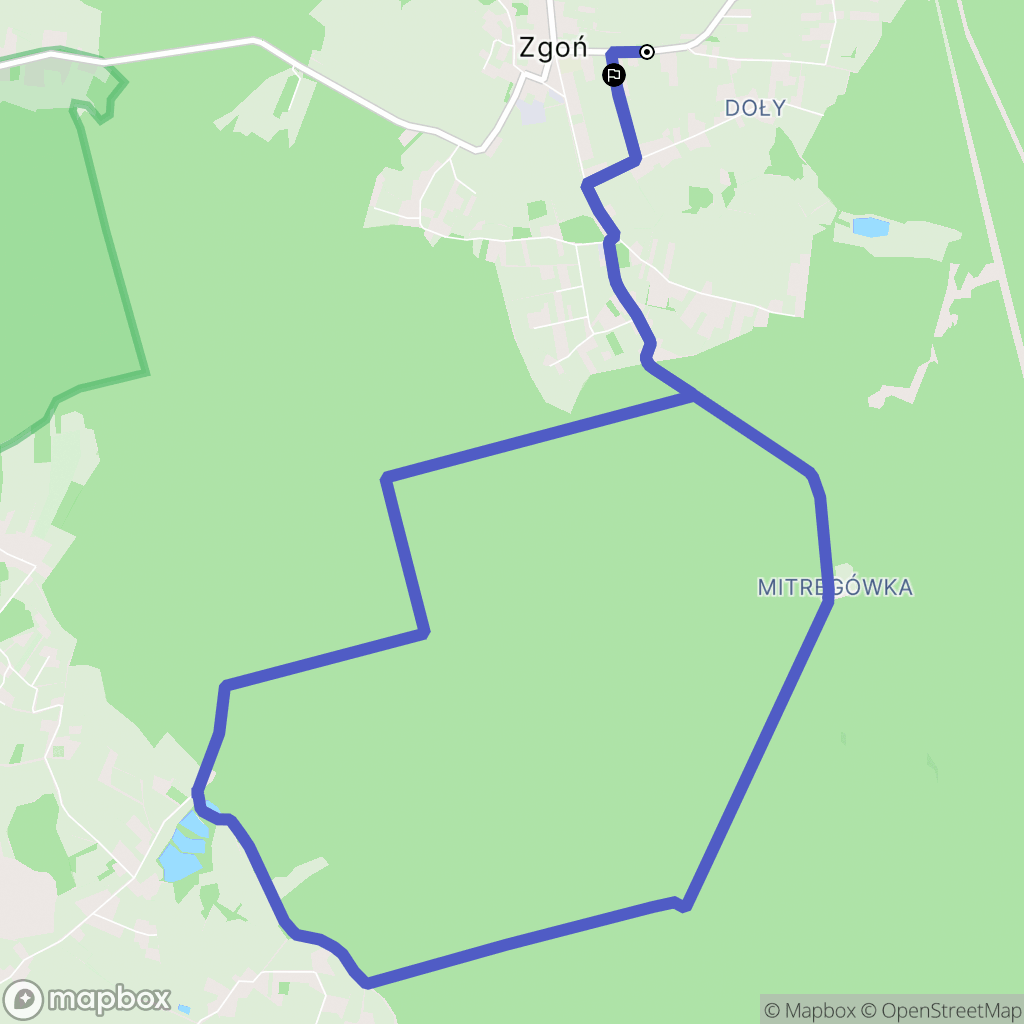 Orzesze: mapa trasy - Poland
