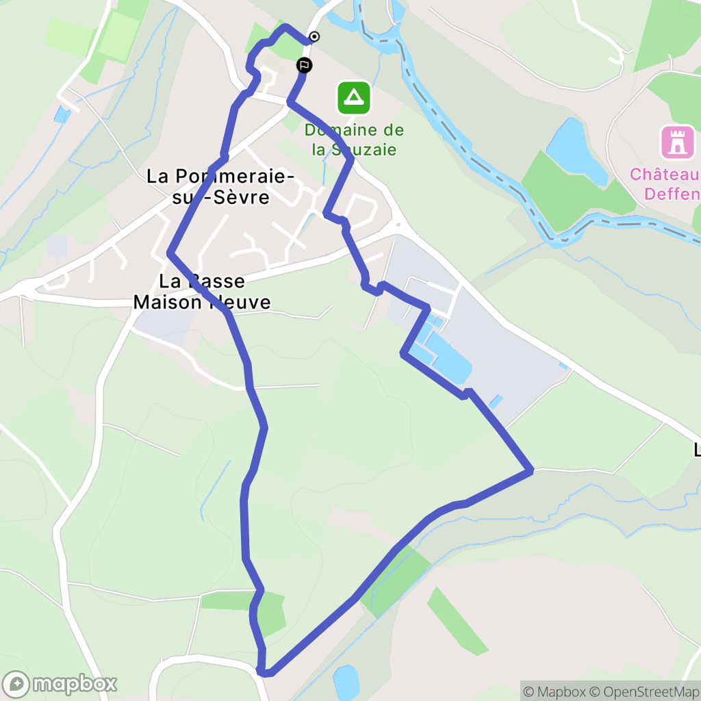 Sèvremont : carte du parcours de randonnée - France